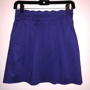 J.CREW Purple Scalloped Skirt Never Worn